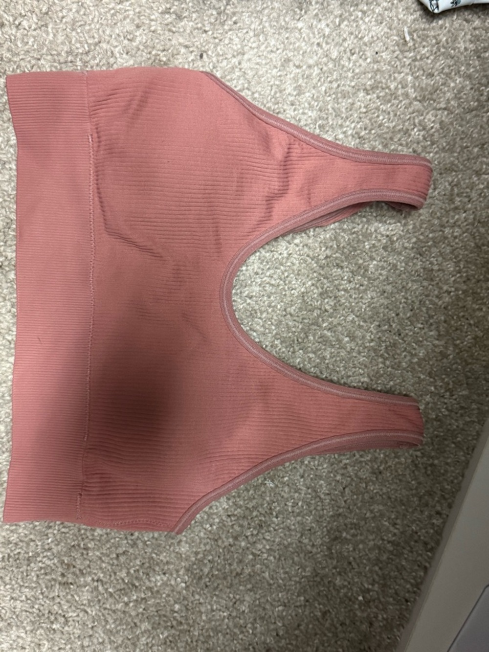 Aerie Real Good Seamless Sports Bra Mauve Pink Size M